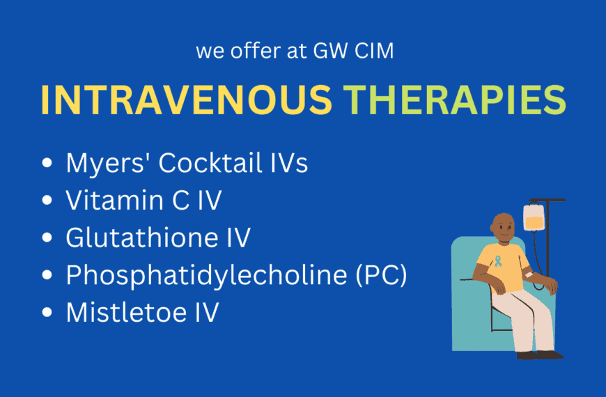 Intravenous Therapies (IVs) at GWCIM