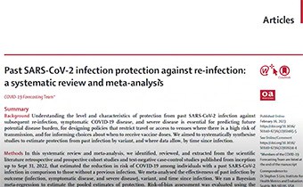 New Lancet Study On Natural COVID Immunity